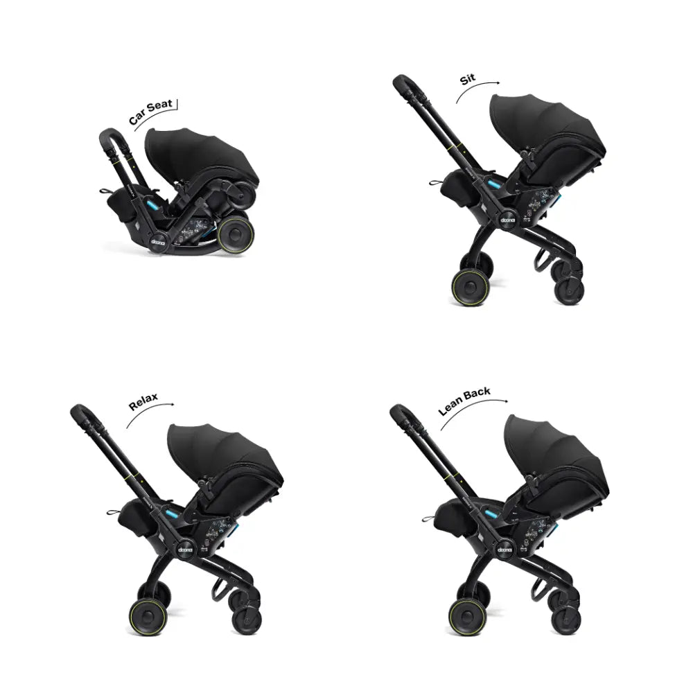 Doona X Infant Car Seat & Stroller Black