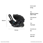 Doona X Infant Car Seat & Stroller Black