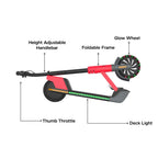 EMotorad Lil E Junior Electric Kick Scooter – Foldable Frame, 100W Motor, 2.6Ah Battery, for Kids 6+ Years -Blue