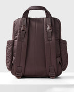 Skip Hop Forma Diaper Bag-Backpack-With Changing Pad-Extra Wide Opening & Lightweight Quilted Design-Chocolate