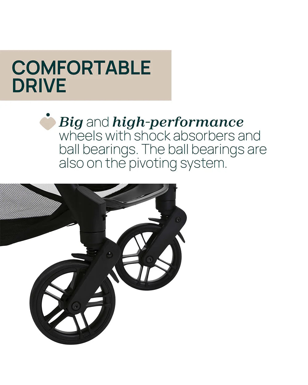 Chicco Goody XPlus Lightweight Stroller-One Hand Fold-Flat Reclining Seat-Big Shock Absorber Wheels-6 Months Warranty-For 0 to 4Y (Upto 22 Kg)-Dark Shadow