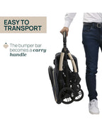 Chicco Goody XPlus Lightweight Stroller-One Hand Fold-Flat Reclining Seat-Big Shock Absorber Wheels-6 Months Warranty-For 0 to 4Y (Upto 22 Kg)-Dark Shadow