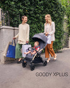 Chicco Goody XPlus Lightweight Stroller-One Hand Fold-Flat Reclining Seat-Big Shock Absorber Wheels-6 Months Warranty-For 0 to 4Y (Upto 22 Kg)-Dark Shadow