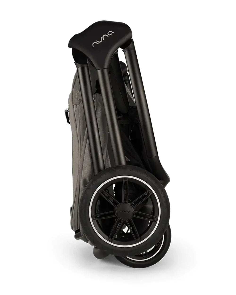 Nuna TRIV Next Stroller- Rain Cover & Post Adaptors-Reversible Seat-One Hand Fold-Pram for 0 to 4Y (Upto 22Kg)-Granite - diapers2toys