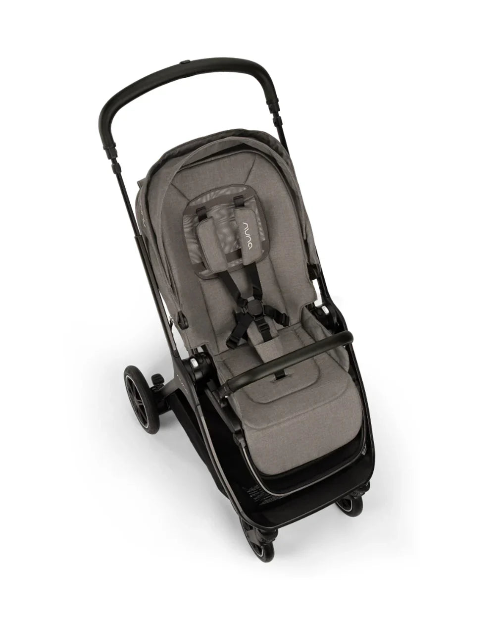 Nuna TRIV Next Stroller- Rain Cover & Post Adaptors-Reversible Seat-One Hand Fold-Pram for 0 to 4Y (Upto 22Kg)-Granite - diapers2toys