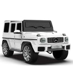 EMotorad Formula Fun Mercedes Benz G-Wagon Ride-On Car for Kids – Battery Operated with Remote Control White