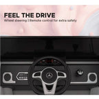 EMotorad Formula Fun Mercedes Benz G-Wagon Ride-On Car for Kids – Battery Operated with Remote Control White