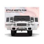 EMotorad Formula Fun Mercedes Benz G-Wagon Ride-On Car for Kids – Battery Operated with Remote Control White