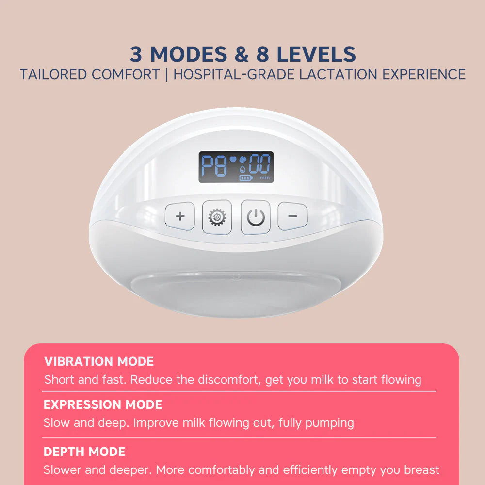 Hopop Hands Free Electric Breast Pump, Portable & Rechargeable