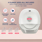 Hopop Hands Free Electric Breast Pump, Portable & Rechargeable