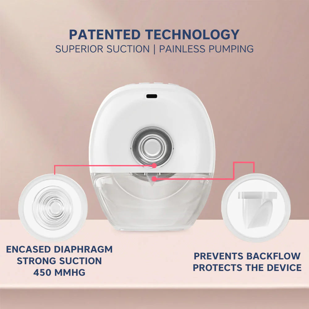 Hopop Hands Free Electric Breast Pump, Portable & Rechargeable