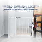 Hopop Baby Safety U Shape Gate Adaptor for Safety Rail, Secure & Stable
