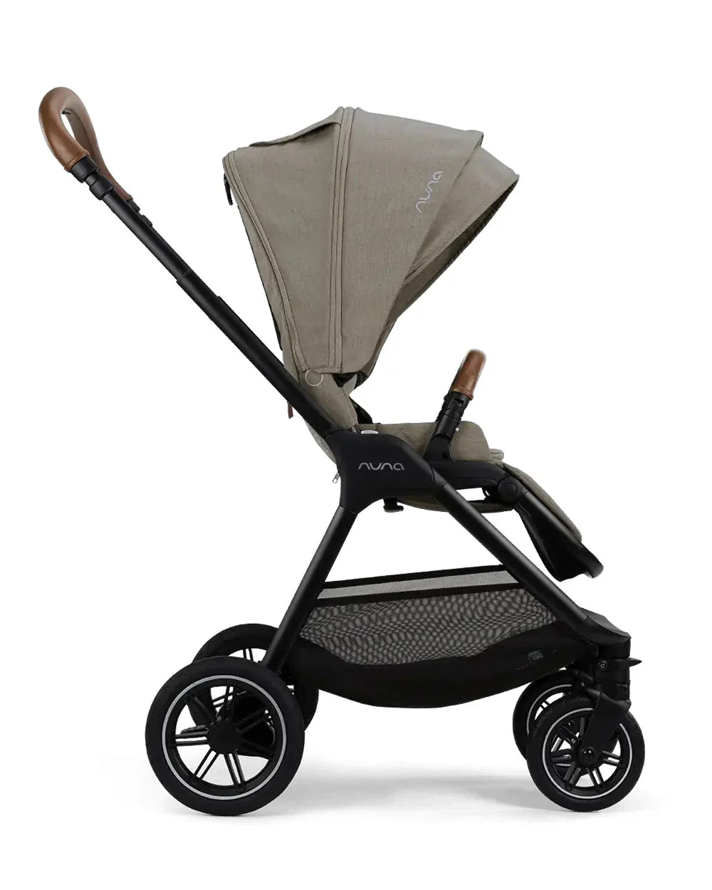 Nuna TRIV Next Stroller- Rain Cover & Post Adaptors-Reversible Seat-One Hand Fold-Pram for 0 to 4Y (Upto 22Kg)-Hazelwood