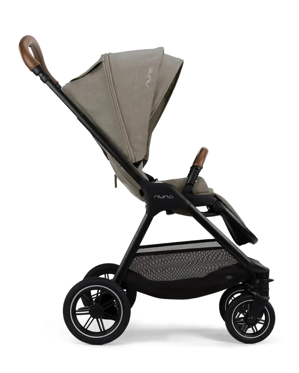Nuna TRIV Next Stroller- Rain Cover & Post Adaptors-Reversible Seat-One Hand Fold-Pram for 0 to 4Y (Upto 22Kg)-Hazelwood