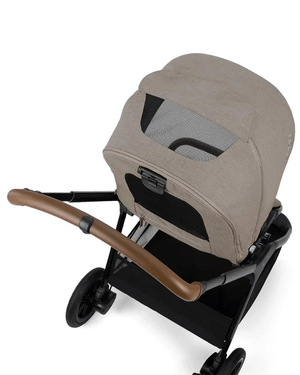 Nuna TRIV Next Stroller- Rain Cover & Post Adaptors-Reversible Seat-One Hand Fold-Pram for 0 to 4Y (Upto 22Kg)-Hazelwood