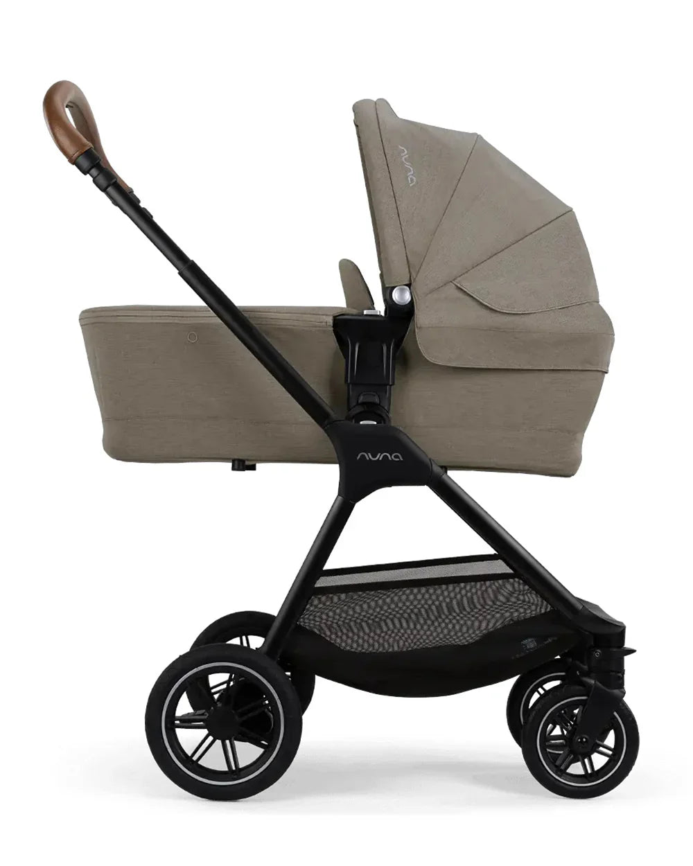 Nuna TRIV Next Stroller- Rain Cover & Post Adaptors-Reversible Seat-One Hand Fold-Pram for 0 to 4Y (Upto 22Kg)-Hazelwood