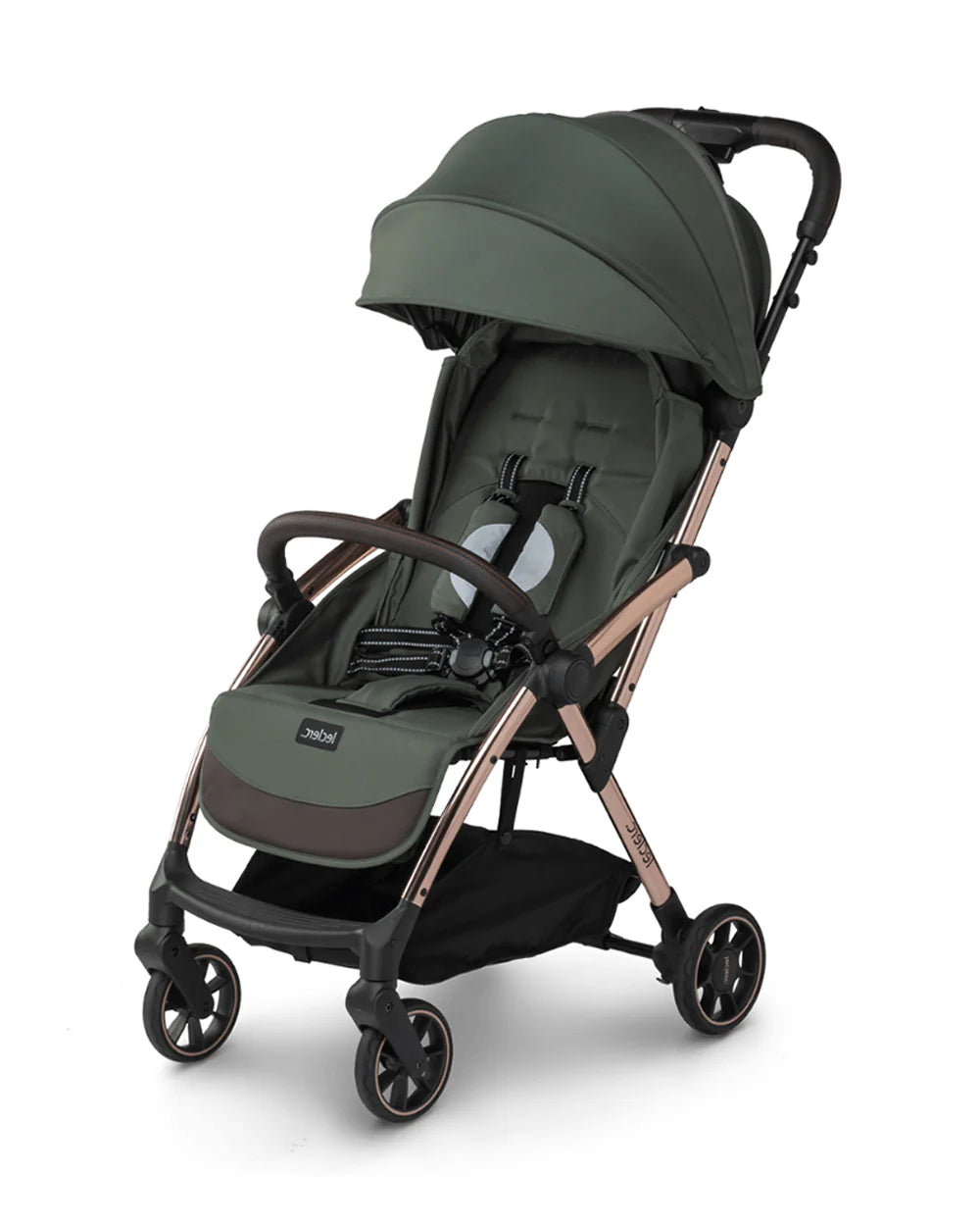Leclerc Influencer Cabin Friendly Stroller-One Touch Fold-2 Years Warranty-For 6M to 5Y (Upto 22Kg)-Army Green