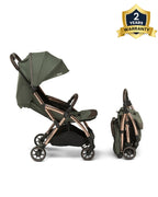Leclerc Influencer Cabin Friendly Stroller-One Touch Fold-2 Years Warranty-For 6M to 5Y (Upto 22Kg)-Army Green
