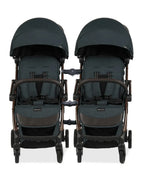 Leclerc Influencer Air Twin Stroller-Cabin Friendly-Flat Reclining Seat-One Touch Fold-Includes Twin Stroller Connectors-2 Years Warranty-For 6M to 5Y (Upto 22 Kg Each Stroller)-Denim Blue