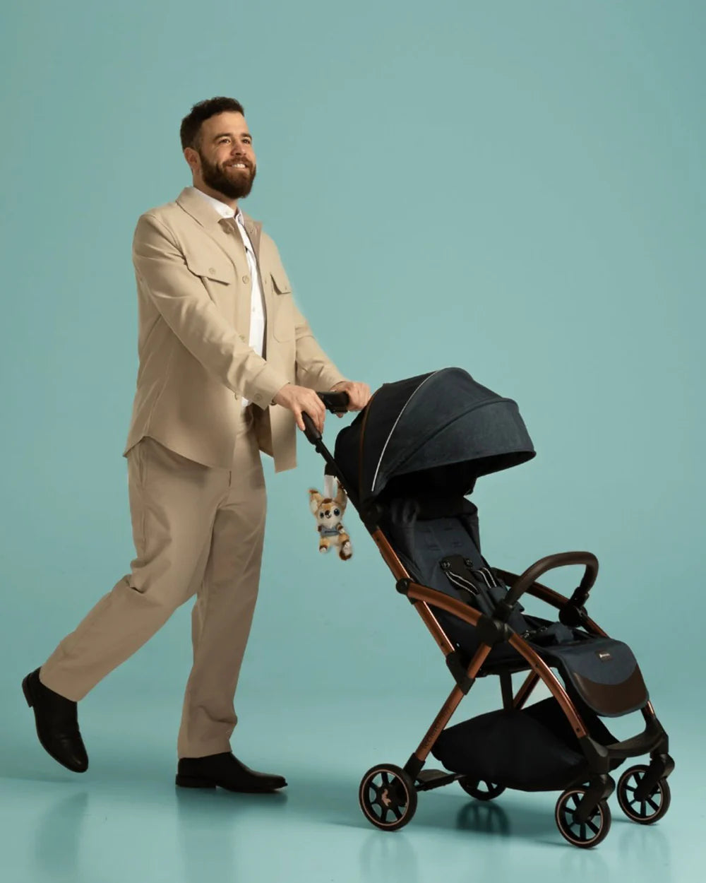 Leclerc Influencer Air-Cabin Friendly Stroller-One Touch Fold-2 Years Warranty-For 6M to 5Y (Upto 22 Kg)-Piano Black