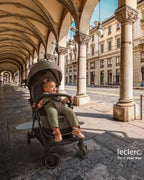Leclerc Influencer Air-Cabin Friendly Stroller-One Touch Fold-2 Years Warranty-For 6M to 5Y (Upto 22 Kg)-Piano Black