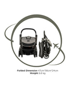 Leclerc Influencer Air-Cabin Friendly Stroller-One Touch Fold-2 Years Warranty-For 6M to 5Y (Upto 22 Kg)-Violet Grey