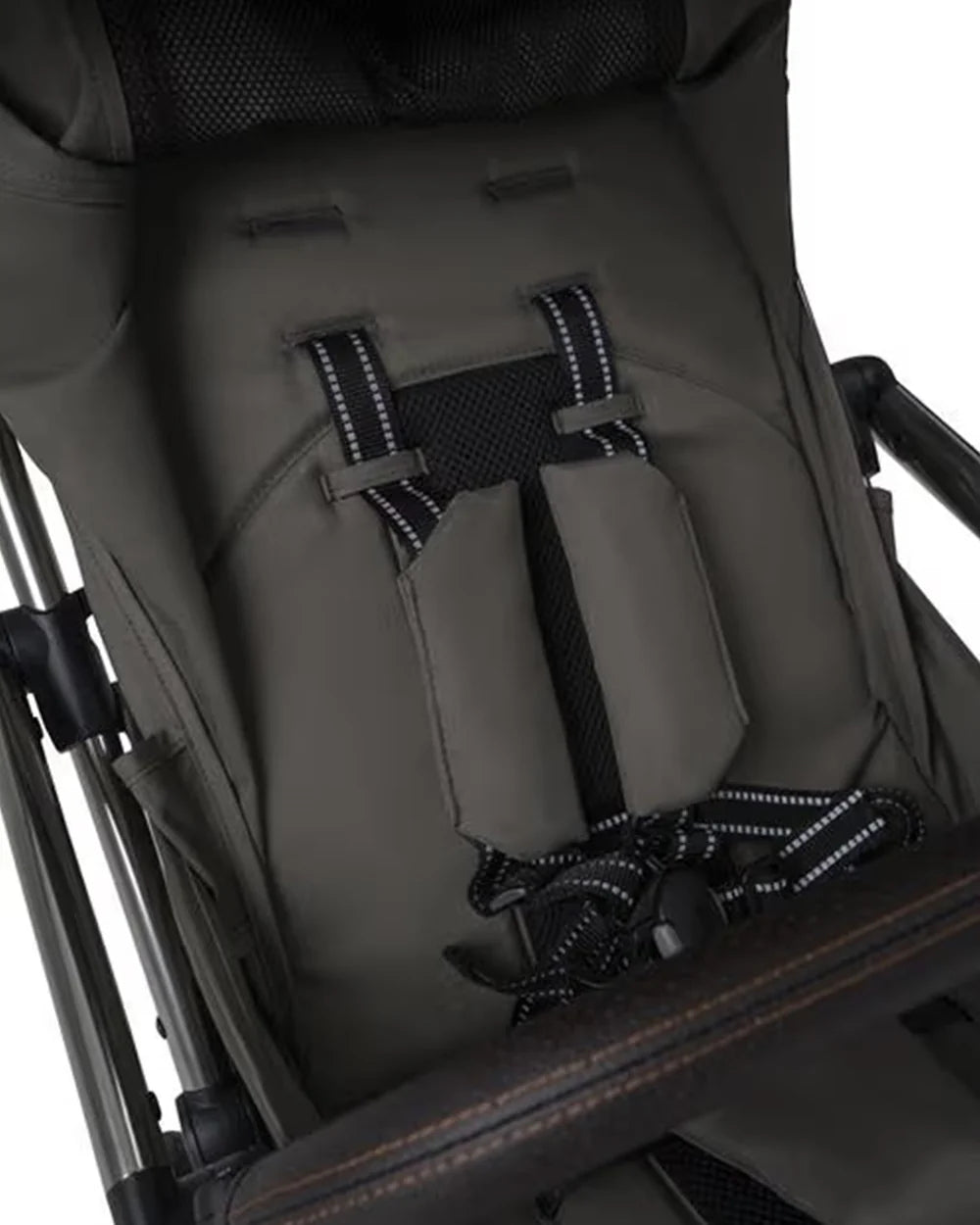 Leclerc Influencer Air-Cabin Friendly Stroller-One Touch Fold-2 Years Warranty-For 6M to 5Y (Upto 22 Kg)-Olive Green