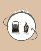 Leclerc Influencer Cabin Friendly Stroller-One Touch Fold-2 Years Warranty-For 6M to 5Y (Upto 22Kg)-Sand Chocolate