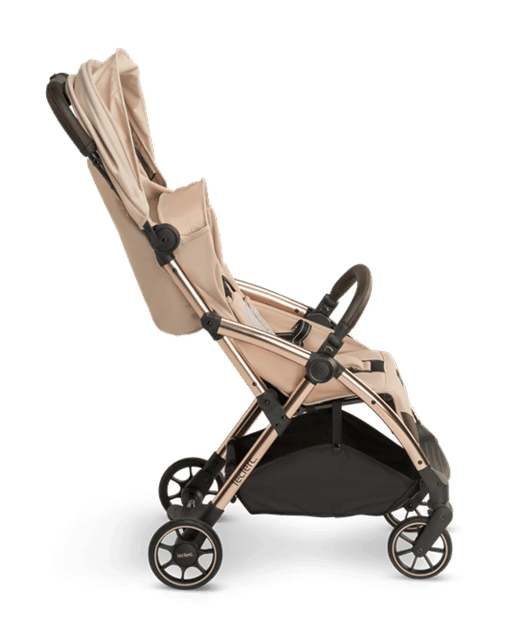 Leclerc Influencer Cabin Friendly Stroller-One Touch Fold-2 Years Warranty-For 6M to 5Y (Upto 22Kg)-Sand Chocolate