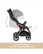 Leclerc Influencer XL Cabin Friendly Stroller-Large Frame and Wheels-2 Years Warranty-for 6M to 5Y (Upto 22Kg)-Black Brown