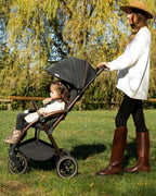 Leclerc Influencer XL Cabin Friendly Stroller-Large Frame and Wheels-2 Years Warranty-for 6M to 5Y (Upto 22Kg)-Black Brown