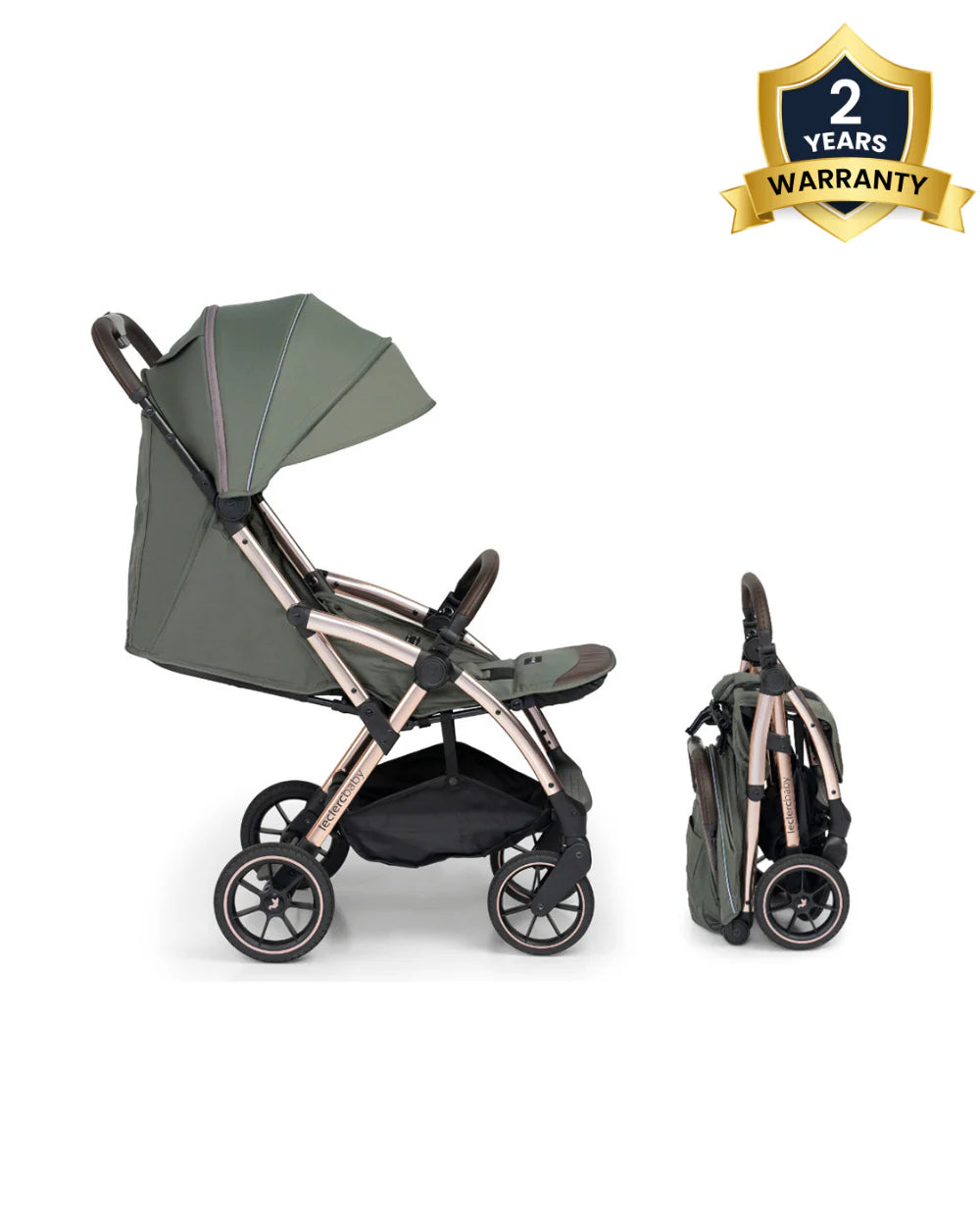 Leclerc Influencer XL Cabin Friendly Stroller-Large Frame and Wheels-2 Years Warranty-for 6M to 5Y (Upto 22Kg)-Army Green