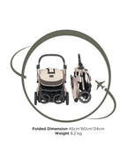 Leclerc Influencer XL Cabin Friendly Stroller-Large Frame and Wheels-2 Years Warranty-for 6M to 5Y (Upto 22Kg)-Sand Chocolate