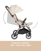 Leclerc Influencer XL Cabin Friendly Stroller-Large Frame and Wheels-2 Years Warranty-for 6M to 5Y (Upto 22Kg)-Sand Chocolate