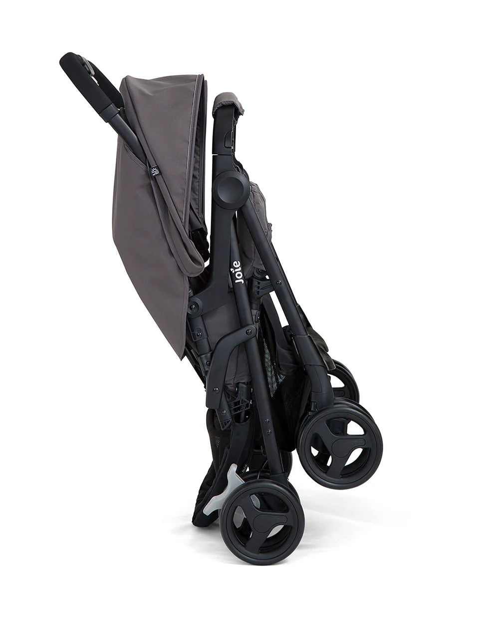 Joie Aire Twin Baby Stroller-Reversible Seat Liners-Automatic Fold Lock-Pram for 0 to 3Y (Upto 15 Kg Each Seat)-Dark Pewter
