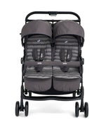 Joie Aire Twin Baby Stroller-Reversible Seat Liners-Automatic Fold Lock-Pram for 0 to 3Y (Upto 15 Kg Each Seat)-Dark Pewter