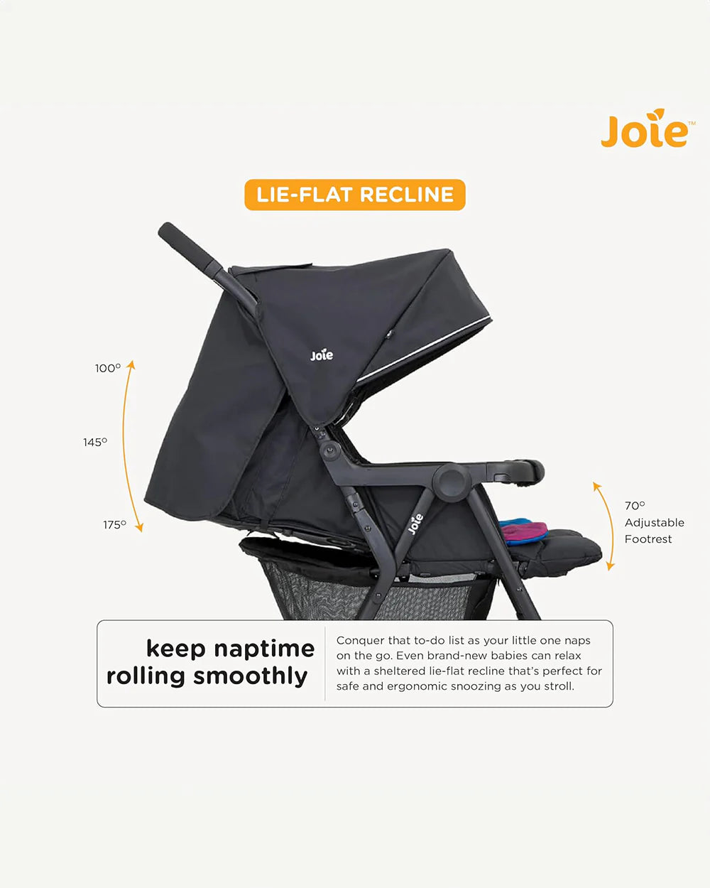 Joie Aire Twin Baby Stroller-Reversible Seat Liners-Automatic Fold Lock-Pram for 0 to 3Y (Upto 15 Kg Each Seat)-Rosy & Sea