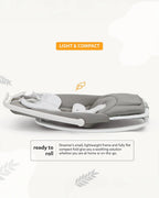 Joie Dreamer Rocker & Bouncer-3 Position Reclining Seat-2 Position Adjustable Leg Rest-With Removable & Rotating Toy Bar-2 Years Warranty-Upto 15 Kg-Arctic