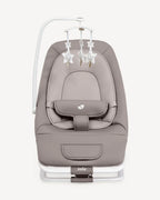 Joie Dreamer Rocker & Bouncer-3 Position Reclining Seat-2 Position Adjustable Leg Rest-With Removable & Rotating Toy Bar-2 Years Warranty-Upto 15 Kg-Walnut