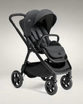 Joie Finiti Baby Stroller-Height Adjustable Handle Height-Reversible & Flat Reclining Seat-Travel System Compatible-2 Years Warranty-For 0 to 4Y (Upto 22 Kg)-Ebony