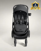 Joie Finiti Baby Stroller-Height Adjustable Handle Height-Reversible & Flat Reclining Seat-Travel System Compatible-2 Years Warranty-For 0 to 4Y (Upto 22 Kg)-Ebony