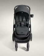 Joie Finiti Baby Stroller-Height Adjustable Handle Height-Reversible & Flat Reclining Seat-Travel System Compatible-2 Years Warranty-For 0 to 4Y (Upto 22 Kg)-Ebony