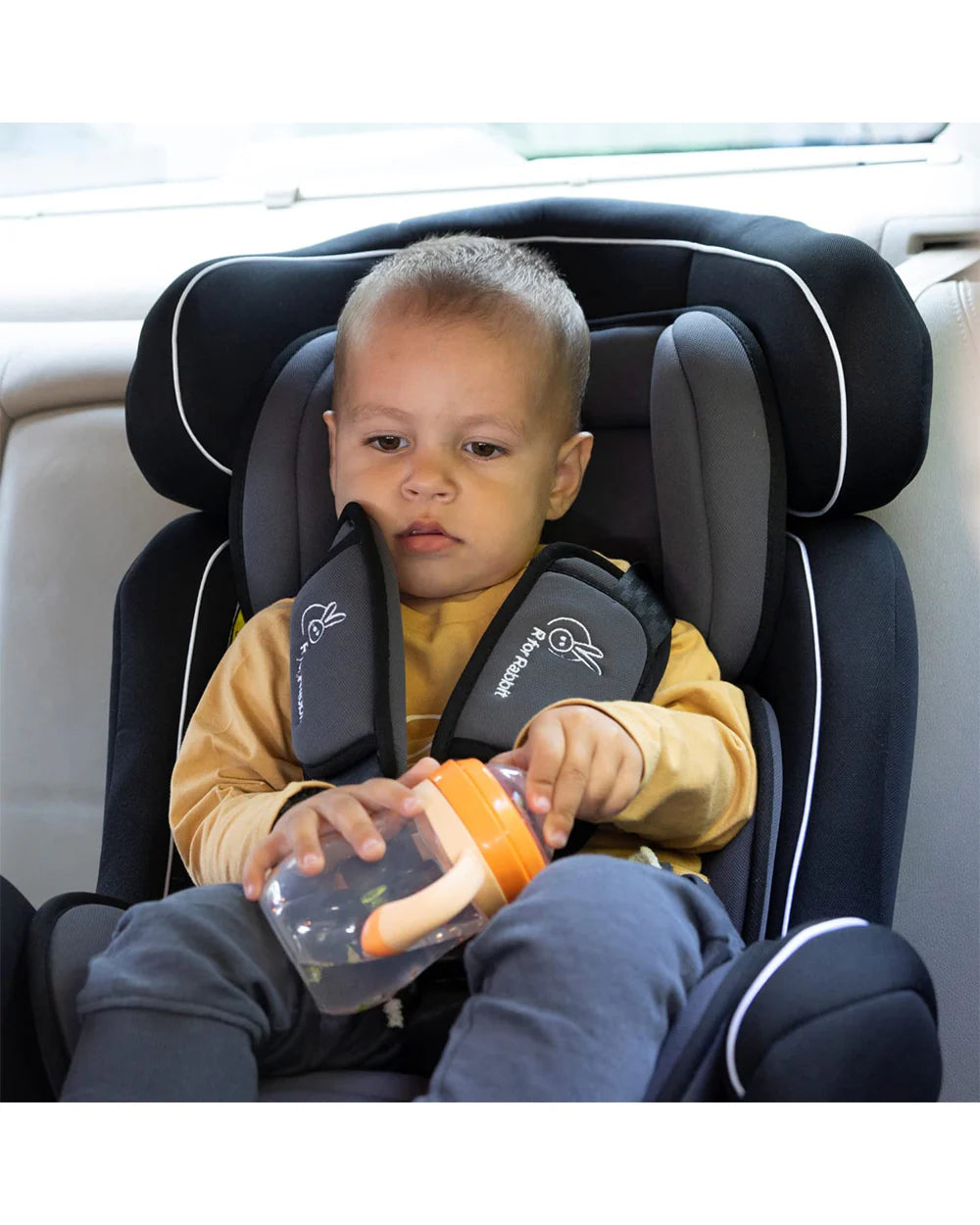 R for Rabbit Jack N Jill Grand-Baby Car Seat-Convertible (Front & Rear Facing)-Side Impact Protection-For 0 to 7Y (Upto 25Kg)-Grey
