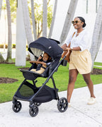 Joie Ginger Stroller-Converts into Pramette (Carry Cot)-Height Adjustable & Parent Handle Bar-Reversible & Flat Reclining Seat-2 Years Warranty-Pram For 0 to 4Y (Upto 22 Kg)-Shale