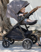 Joie Hazel Baby Stroller-Height Adjustable Seat & Parent Handle Bar-Reversible & Flat Reclining Seat-Car Seat Compatible-2 Years Warranty-For 0 to 4Y (Upto 22 kg)-Blush