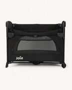 Joie Kubbie Sleep Bedside Crib & Travel Cot-With Removable Mattress-Compact Fold-Includes Travel Bag-Shale-For 0 to 36M