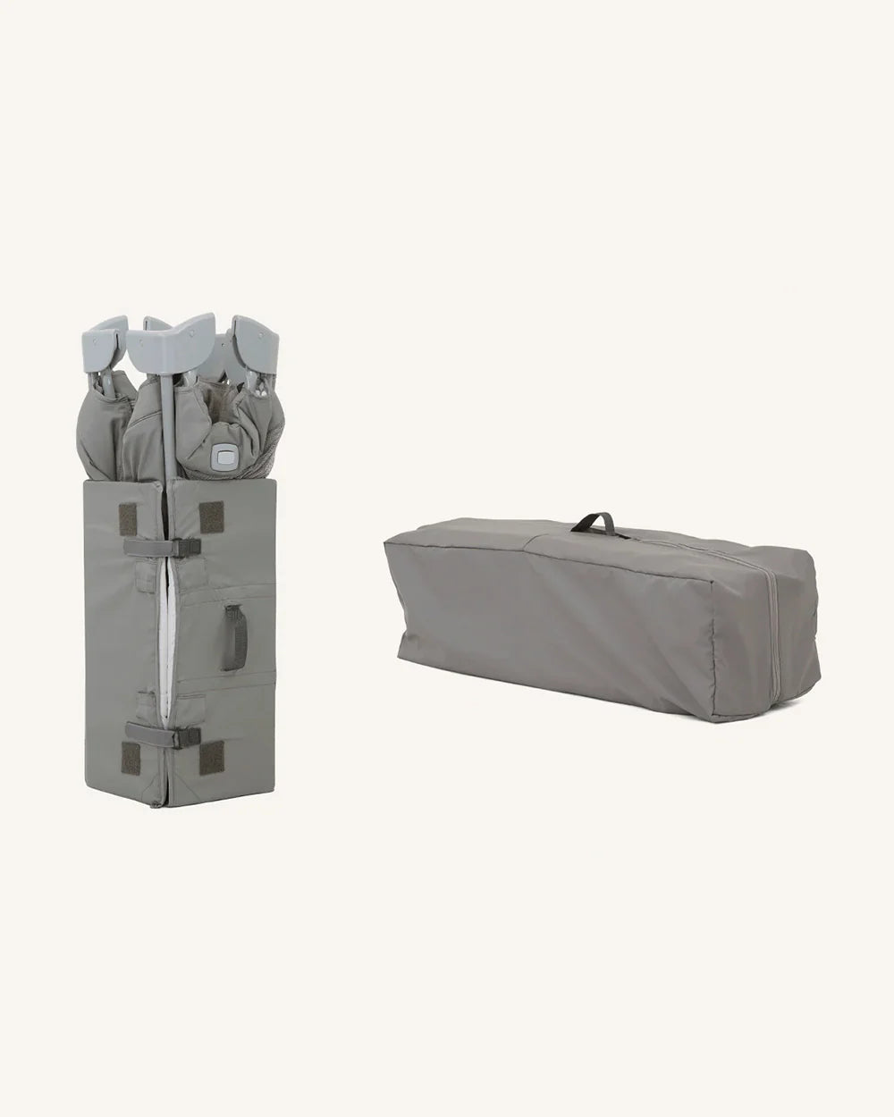 Joie Kubbie Sleep Bedside Crib & Travel Cot-With Removable Mattress-Compact Fold-Includes Travel Bag-Shale-For 0 to 36M