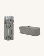 Joie Kubbie Sleep Bedside Crib & Travel Cot-With Removable Mattress-Compact Fold-Includes Travel Bag-Shale-For 0 to 36M