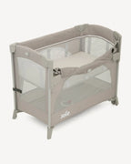 Joie Kubbie Sleep Bedside Crib & Travel Cot-With Removable Mattress-Compact Fold-Includes Travel Bag-Satellite-For 0 to 36M