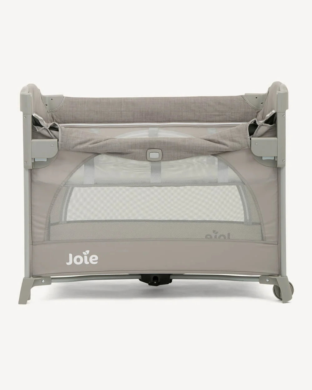 Joie Kubbie Sleep Bedside Crib & Travel Cot-With Removable Mattress-Compact Fold-Includes Travel Bag-Satellite-For 0 to 36M